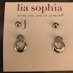 Lia Sophia set of two earrings